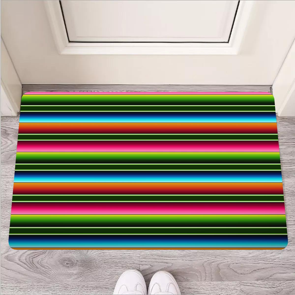 Serape Baja Mexican Door Mat-grizzshop