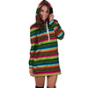 Serape Baja Mexican Hoodie Dress-grizzshop