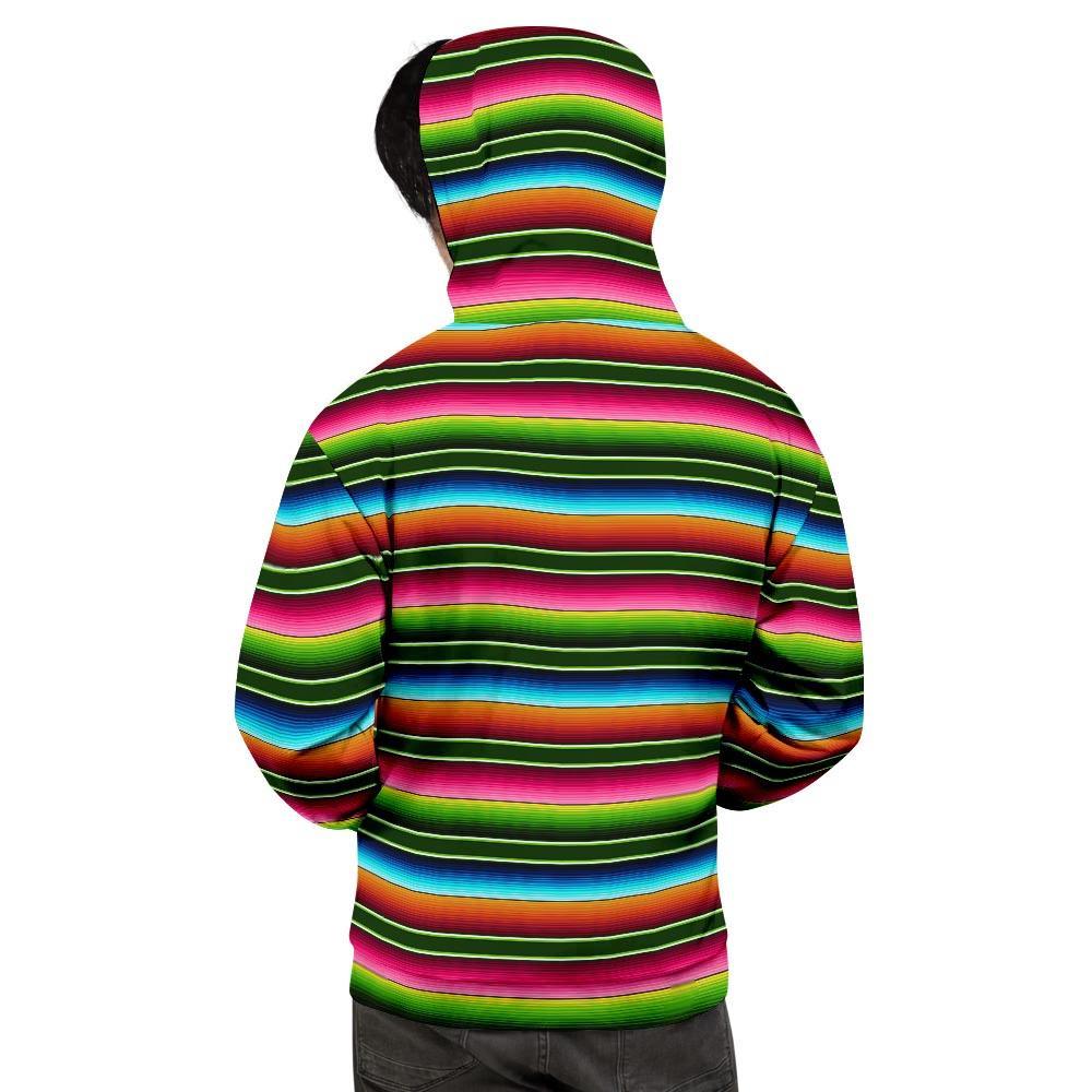 Serape Baja Mexican Men's Hoodie-grizzshop