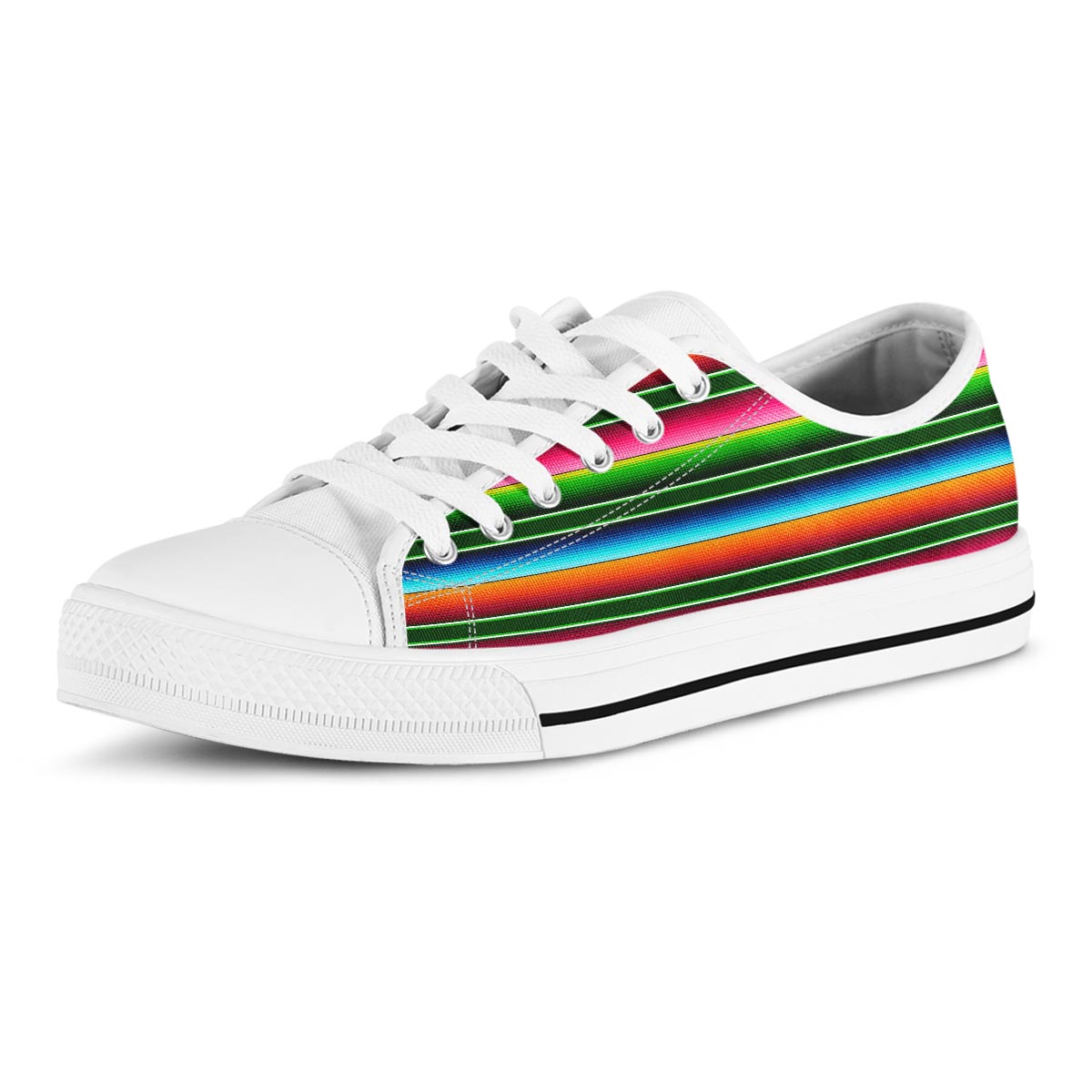 Serape Baja Mexican Men's Low Top Shoes-grizzshop