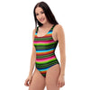 Serape Baja Mexican One Piece Swimsuite-grizzshop