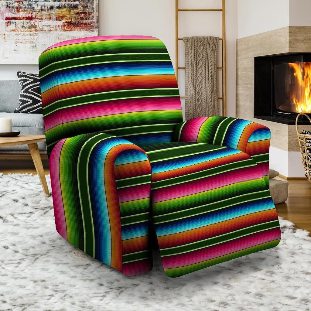 Serape Baja Mexican Recliner Cover-grizzshop