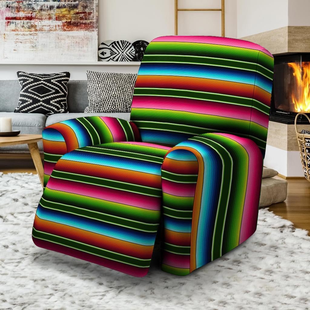 Serape Baja Mexican Recliner Cover-grizzshop