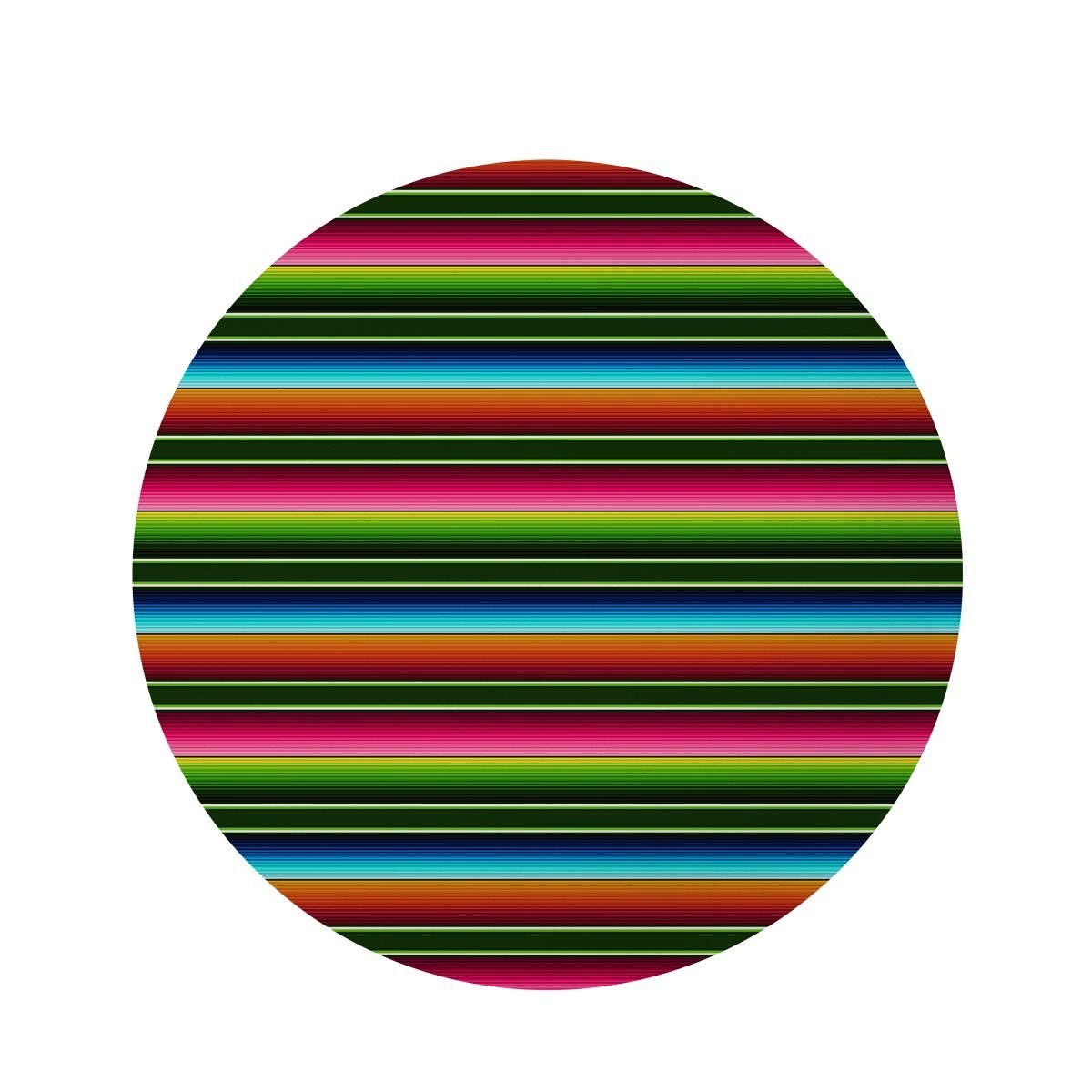 Serape Baja Mexican Round Rug-grizzshop