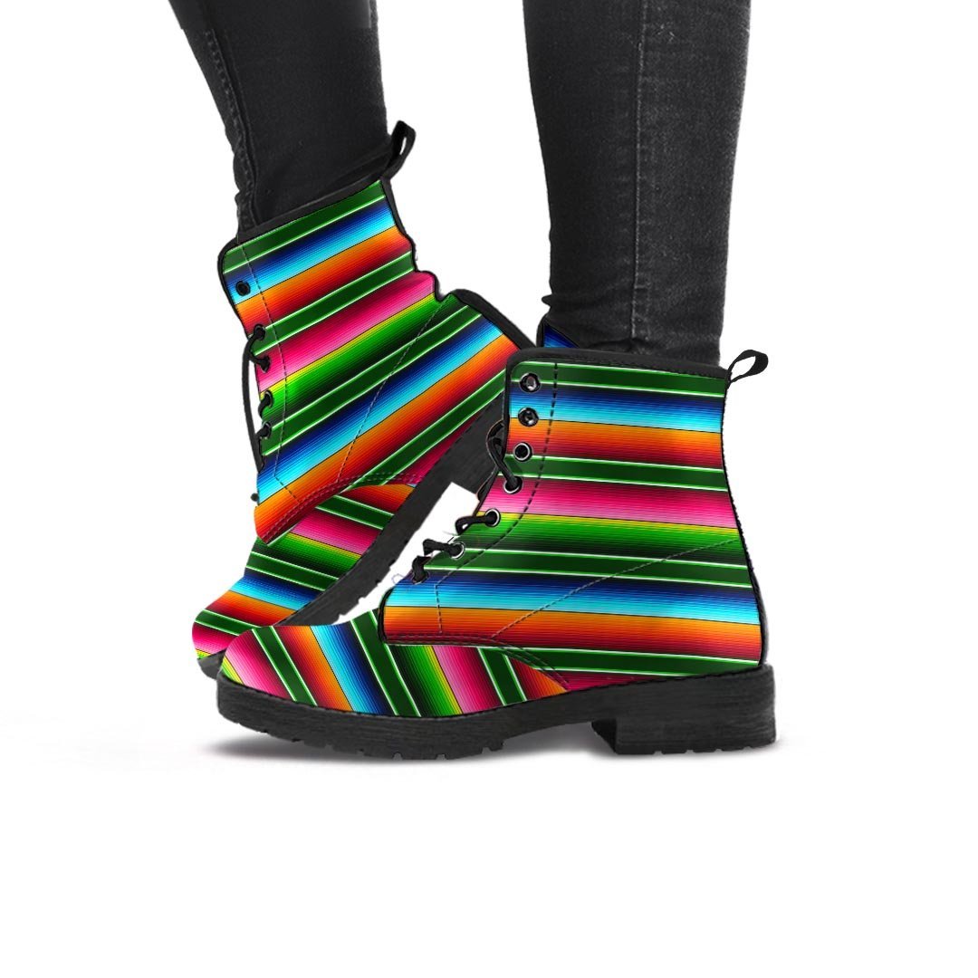 Serape Baja Mexican Women's Boots-grizzshop