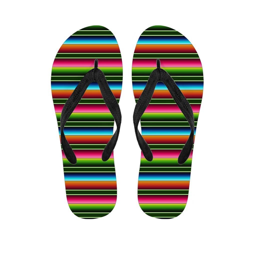 Serape Baja Mexican Women's Flip Flops-grizzshop