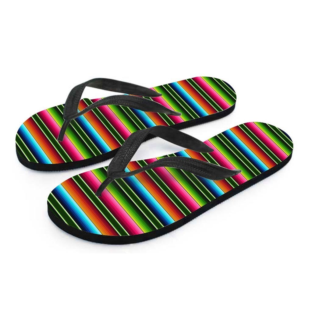 Serape Baja Mexican Women's Flip Flops-grizzshop