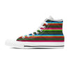 Serape Baja Mexican Women's High Top Shoes-grizzshop