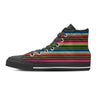 Serape Baja Mexican Women's High Top Shoes-grizzshop