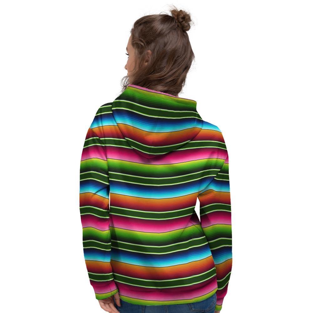 Serape Baja Mexican Women's Hoodie-grizzshop