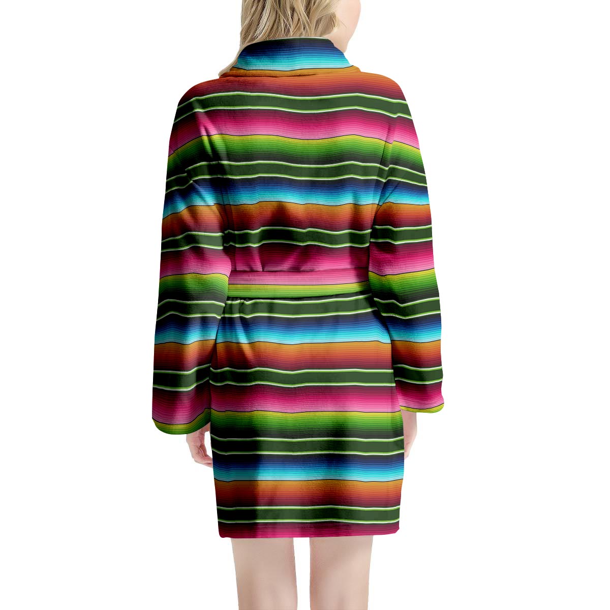 Serape Baja Mexican Women's Robe-grizzshop