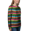 Serape Baja Mexican Women's Sweatshirt-grizzshop