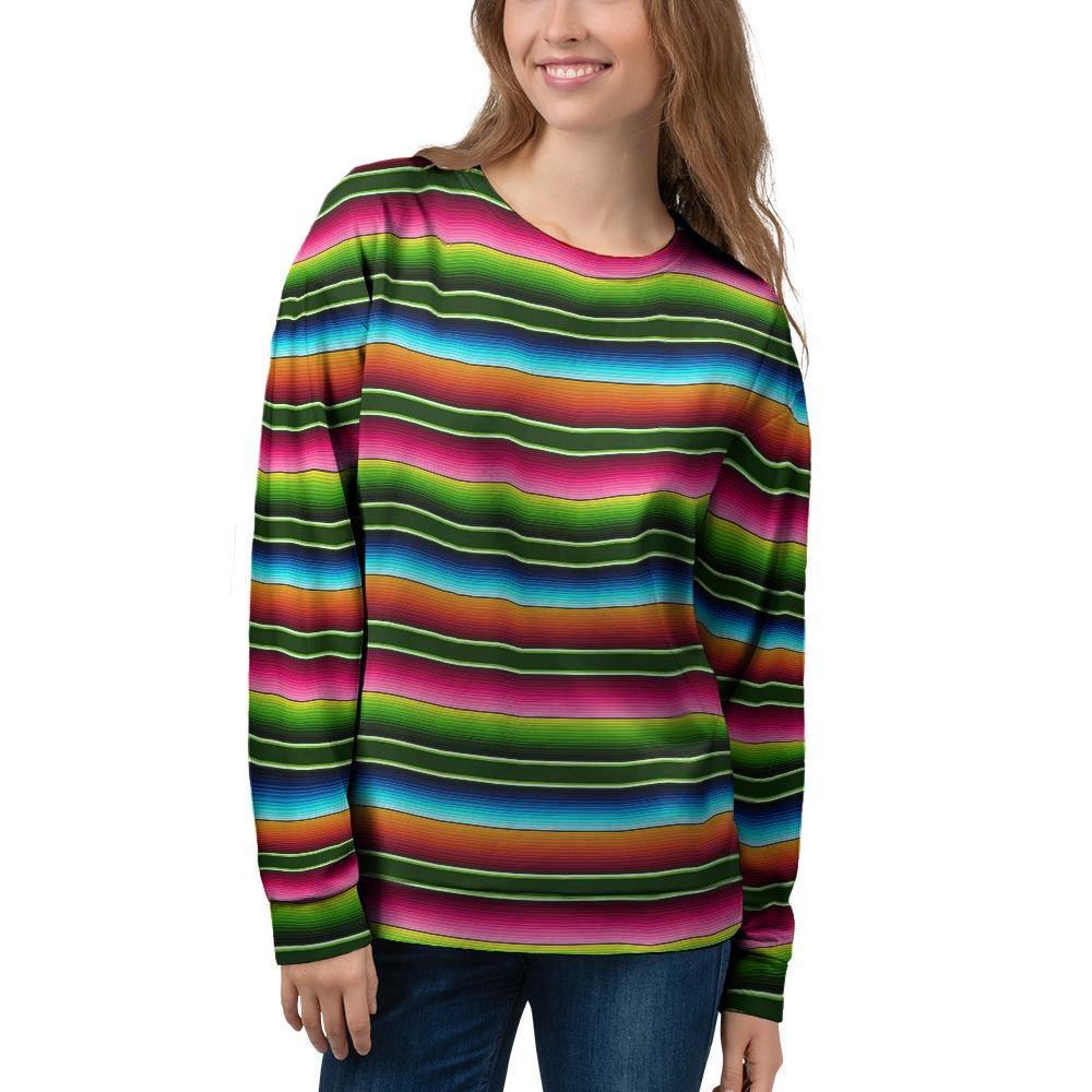 Serape Baja Mexican Women's Sweatshirt-grizzshop