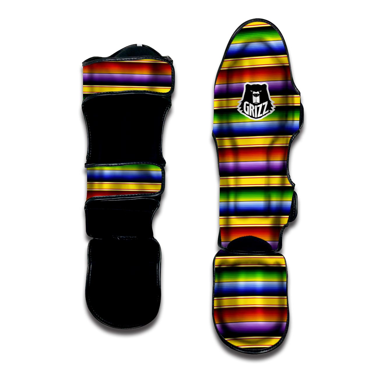 Serape Baja Muay Thai Shin Guard-grizzshop