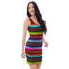 Serape Baja Print Bodycon Dress-grizzshop