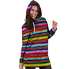 Serape Baja Print Hoodie Dress-grizzshop