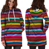 Serape Baja Print Hoodie Dress-grizzshop