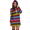 Serape Baja Print Hoodie Dress-grizzshop