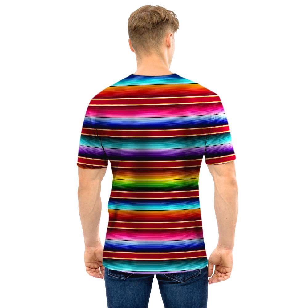 Serape Baja Print Men T Shirt-grizzshop