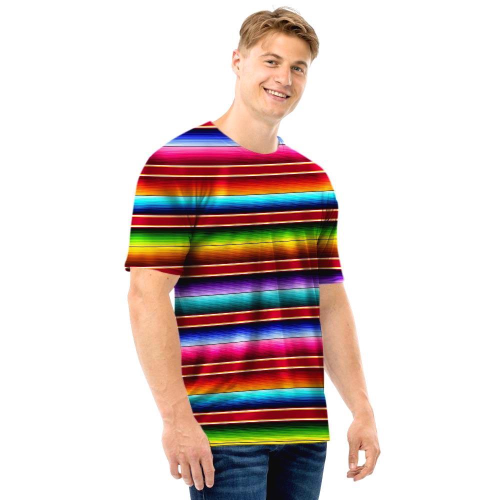 Serape Baja Print Men T Shirt-grizzshop