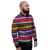 Serape Baja Print Men's Bomber Jacket-grizzshop