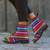 Serape Baja Print Men's Boots-grizzshop