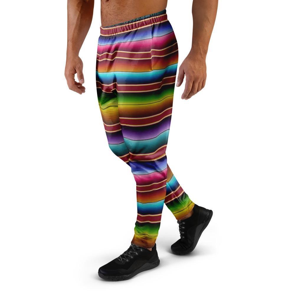 Serape Baja Print Men's Joggers-grizzshop