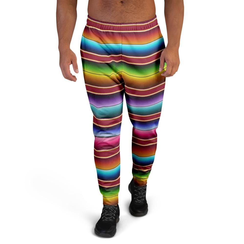 Serape Baja Print Men's Joggers-grizzshop