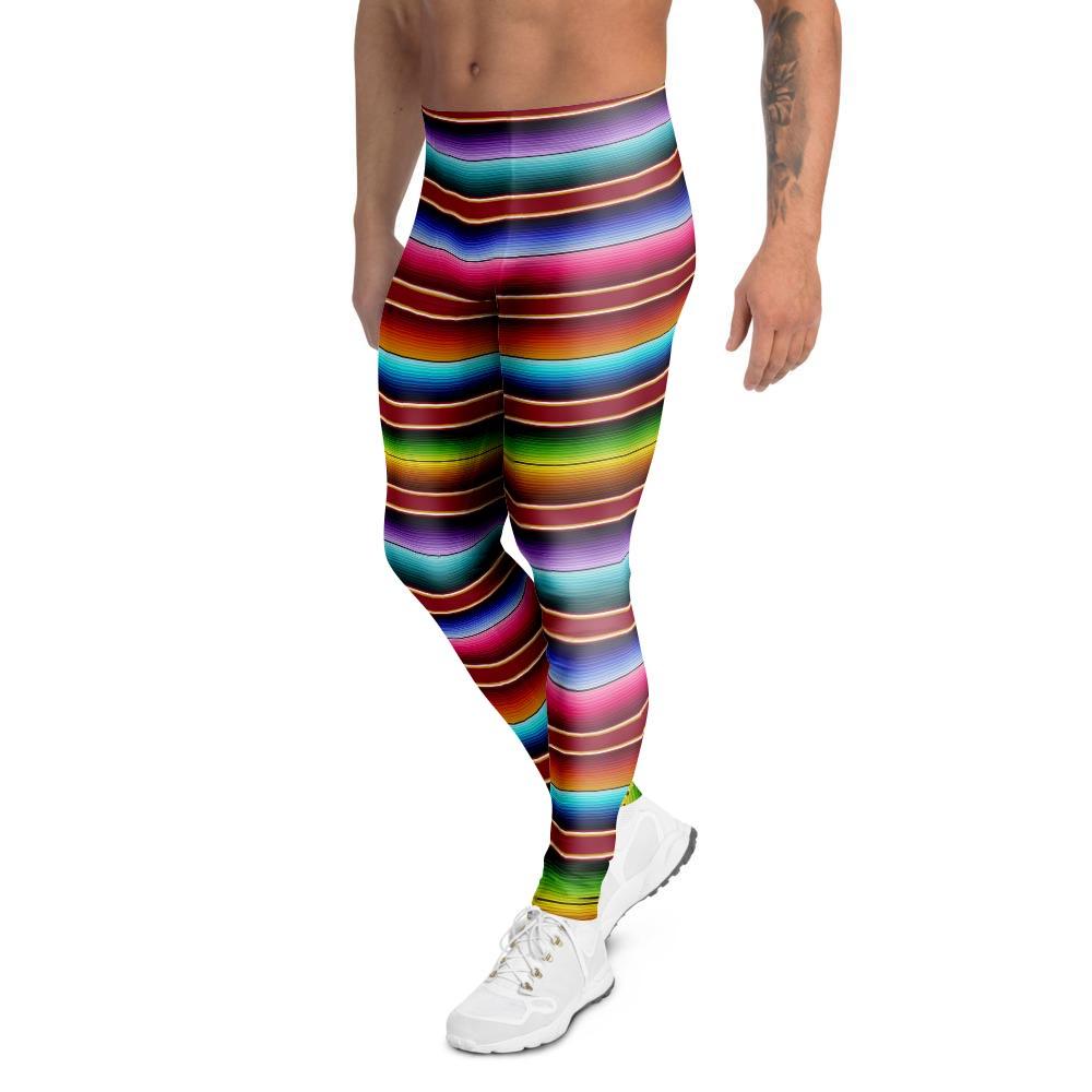 Serape Baja Print Men's Leggings-grizzshop