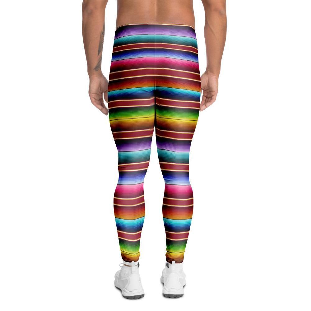 Serape Baja Print Men's Leggings-grizzshop