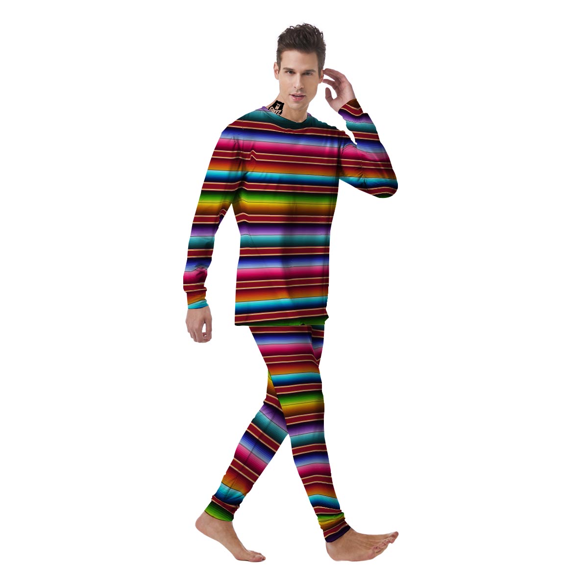 Serape Baja Print Men's Pajamas-grizzshop