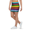 Serape Baja Print Mini Skirt-grizzshop