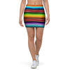 Serape Baja Print Mini Skirt-grizzshop