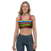 Serape Baja Print Sports Bra-grizzshop