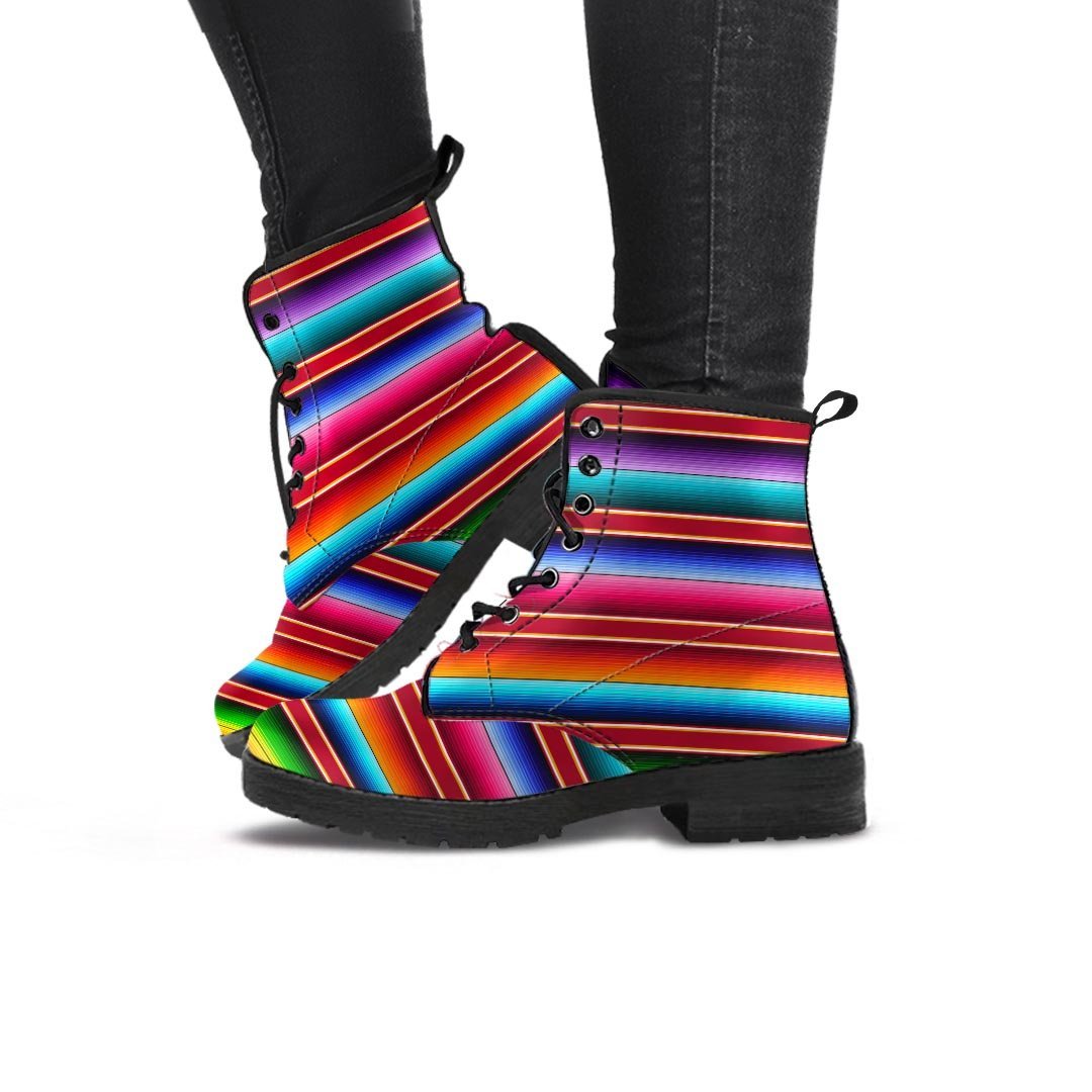 Serape Baja Print Women's Boots-grizzshop