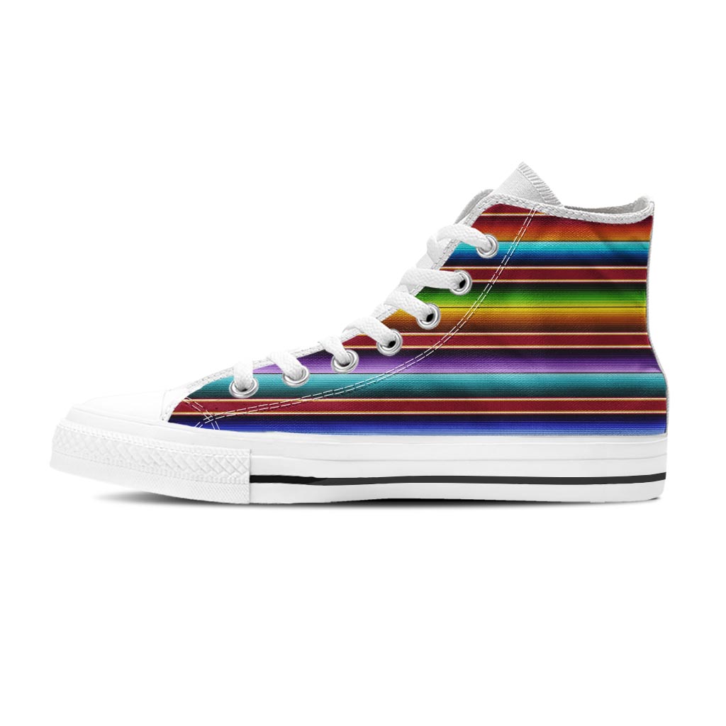 Serape Baja Print Women's High Top Shoes-grizzshop