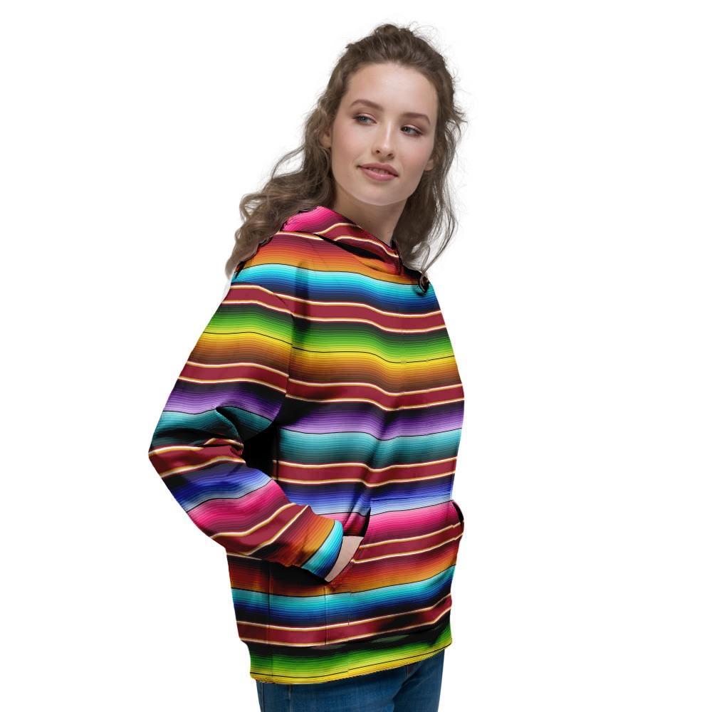 Serape Baja Print Women's Hoodie-grizzshop