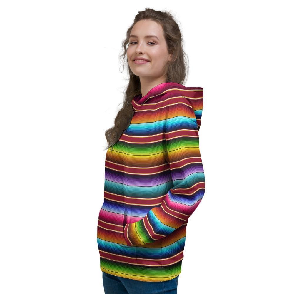 Serape Baja Print Women's Hoodie-grizzshop