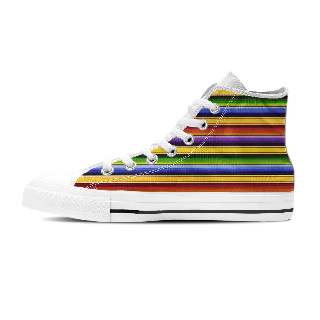 Serape Baja Women's High Top Shoes-grizzshop