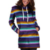 Serape Hoodie Dress-grizzshop