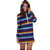 Serape Hoodie Dress-grizzshop