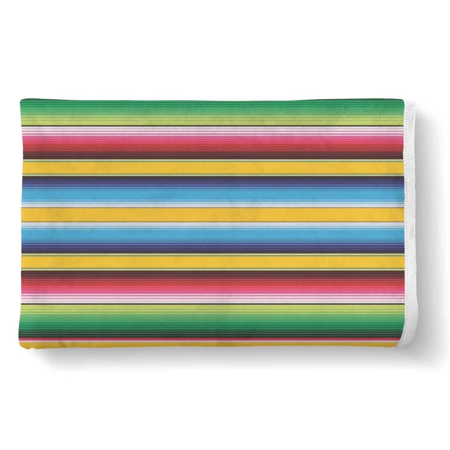 Serape Mexican Blanket Baja Pattern Print Throw Blanket-grizzshop