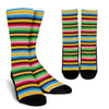 Serape Mexican Blanket Baja Pattern Print Unisex Crew Socks-grizzshop