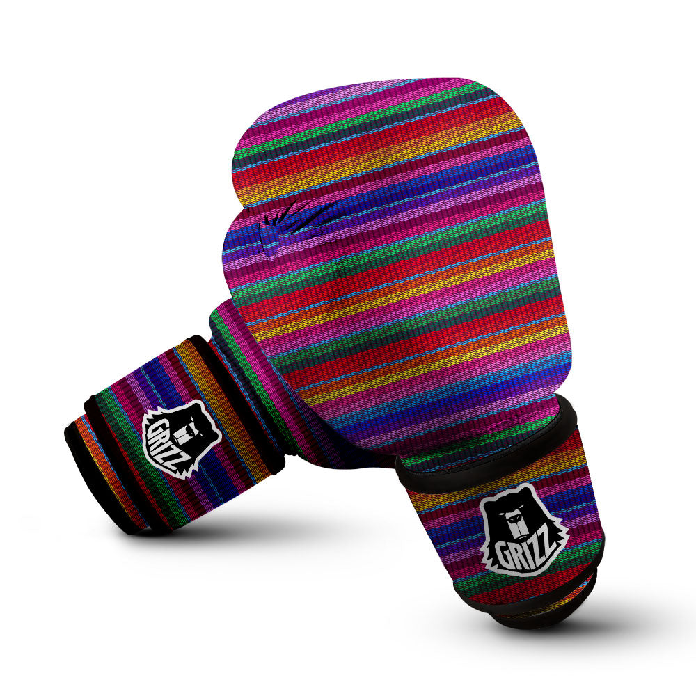 Serape Mexican Colorful Print Pattern Boxing Gloves-grizzshop
