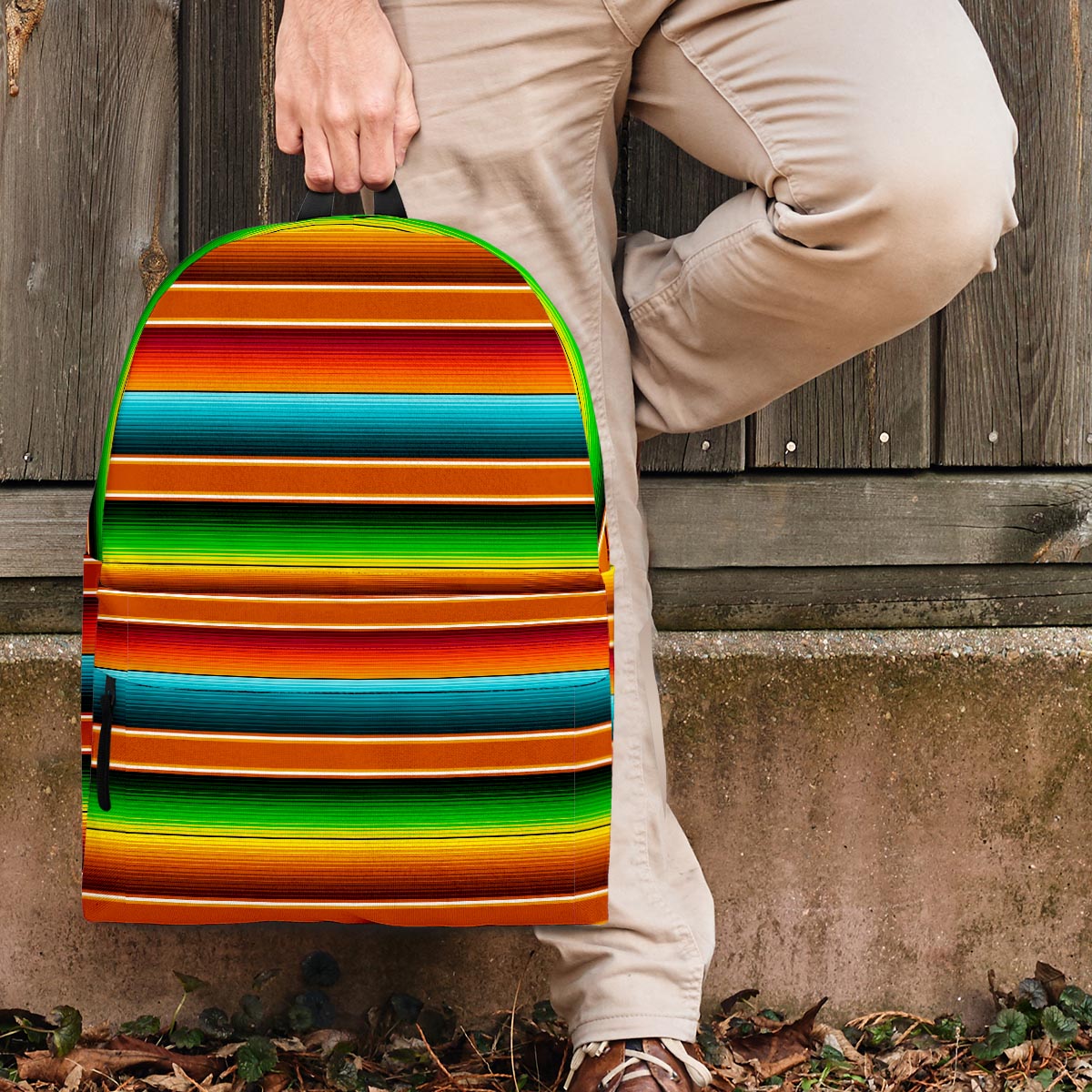 Serape Print Backpack-grizzshop