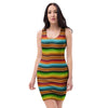 Serape Print Bodycon Dress-grizzshop