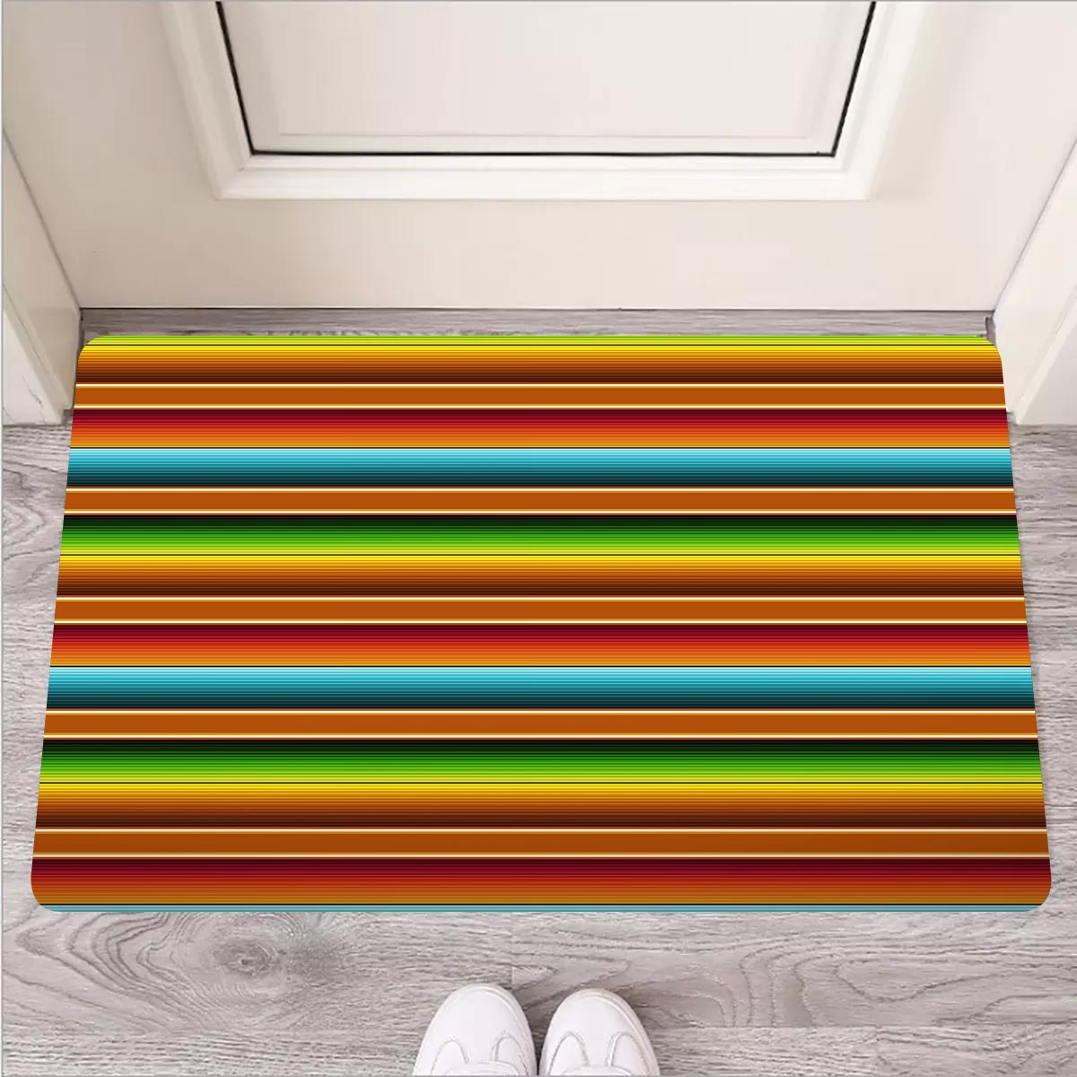 Serape Print Door Mat-grizzshop