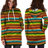 Serape Print Hoodie Dress-grizzshop