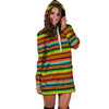 Serape Print Hoodie Dress-grizzshop