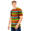 Serape Print Men T Shirt-grizzshop